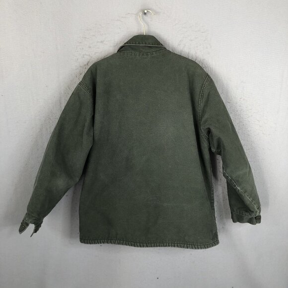 VF Imagewear Jacket Mens M Army Green Heavy Canvas Blanket Lined Barn Chore - Picture 2 of 16